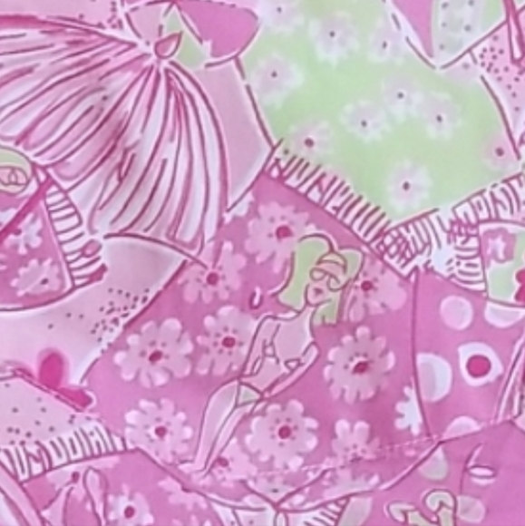 Vintage Lilly Pulitzer Beach Blanket Bingo Crop Pants, Size 0 - Picture 3 of 9